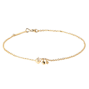 Βραχιόλι Pdpaola PU01-587-U Essentials Water Gold επίχρυσο με κρεμαστά στοιχεία & ζιργκόν.